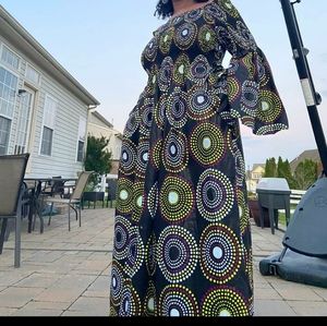 Ankara dress Off the shoulder maxi ankara dress